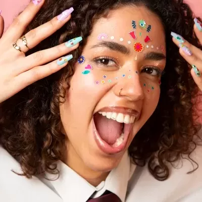 OMY Stickers Para Rosto - Flowers