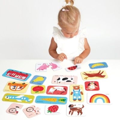 Banana Panda Puzzle Pares Primeiras Palavras