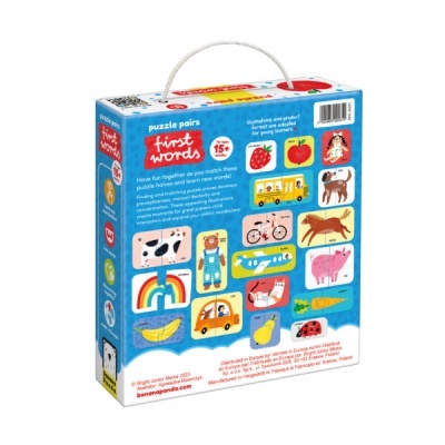 Banana Panda Puzzle Pares Primeiras Palavras