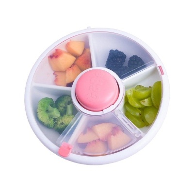 Göbe Lunchbox Snack Spinner Rosa Coral