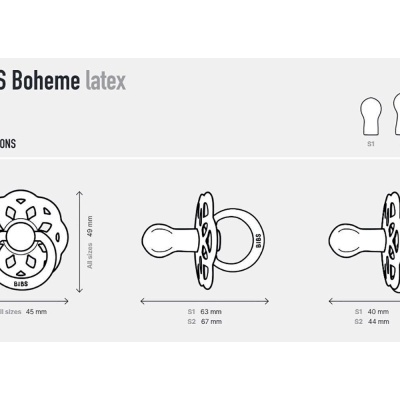 BIBS  Boheme Chupetas Noturnas - Pack 2x