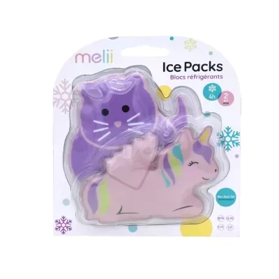 Melii Pack 2 Bolsas de Gelo Reutilizáveis Gel Unicórnio