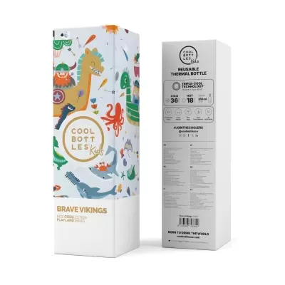 Cool Bottles Garrafa Térmica Brave Vikings 350ml Cool Bottles Garrafa Térmica Brave Vikings 350ml