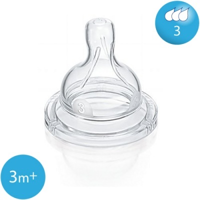 Philips AVENT Tetina Classic Fluxo Médio 3m+ - Pack 2x