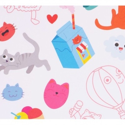 OMY Kitty Caderno de Atividades e Autocolantes