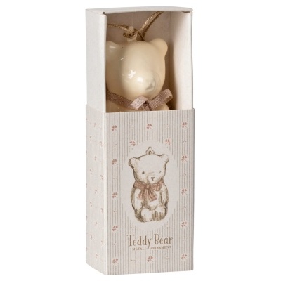 Maileg Enfeite de Natal Ursinho Rosa em Metal