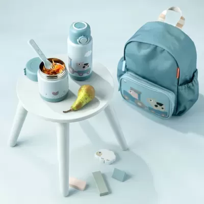 Done by Deer Termo para Sólidos 300ml Tiny Farm Azul