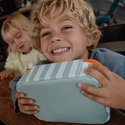 Hello Hossy Snack Bag Bolsa Térmica para Snacks Green Sripes