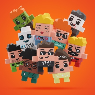 Marioinex Mini Waffle Surprise ? Figura Mistério + Construção