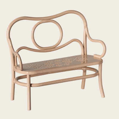 Maileg Conjunto de Mesa e Banco Ratinhos Rosa
