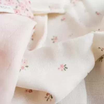 Little Dutch Swaddle 120 x 120 em Musselina Fairy Blossom