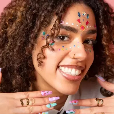 OMY Stickers Para Rosto - Flowers