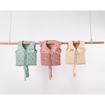 Monnëka Colete de Natação Flutuador Rosa Toucan