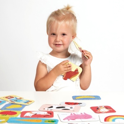 Banana Panda Puzzle Pares Primeiras Palavras