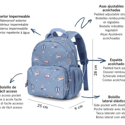 Tutete Mochila Infantil Planes