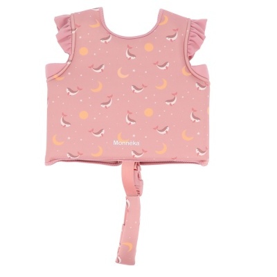 Monnëka Colete Flutuador Whale Pink Learning