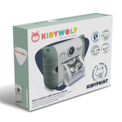 Kidywolf Kidyprint Máquina Fotográfica - Verde Kidywolf Kidyprint Máquina Fotográfica - Verde