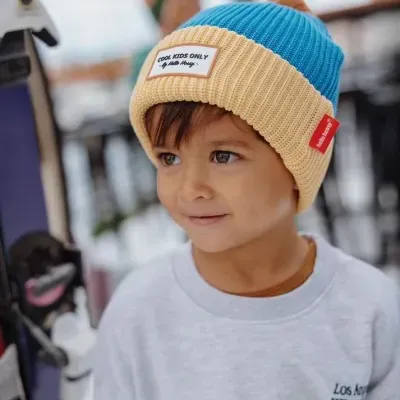 Hello Hossy Gorro Criança Block Kingfisher