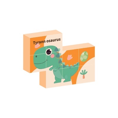 Giros Puzzle 9 Cubos Magnéticos Dinos