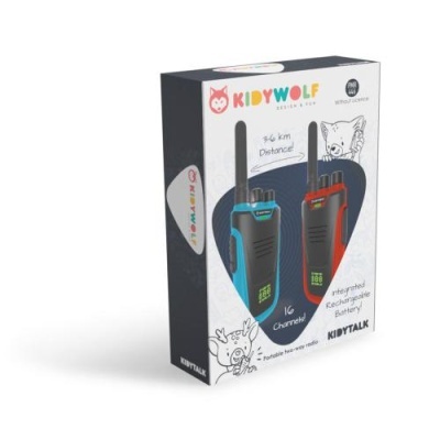 Kidywolf  Walkie Talkie Azul e Vermelho - KIDYTALK