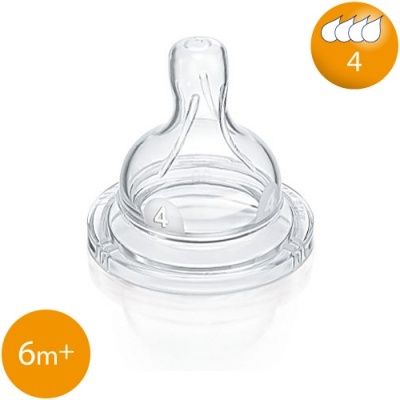 Philips AVENT Tetina Classic Fluxo Rápido 6m+ - Pack 2x