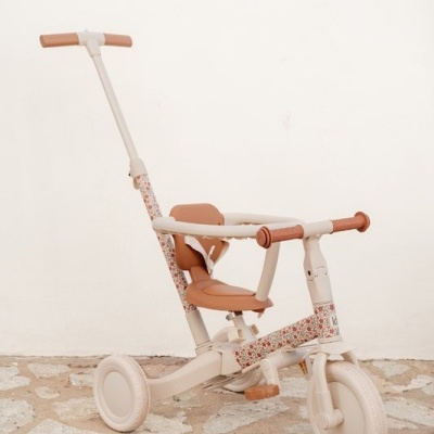 Triciclo Sunny Flower Off White Little Dutch ( 4-Em-1 )