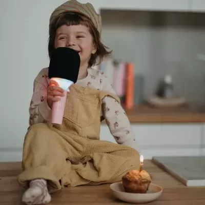 Kidywolf Kidymic  Microfone - Rosa