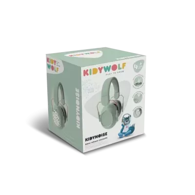 Kidywolf Abafadores de Ruído para Crianças KIDYNOISE Verde Kidywolf Abafadores de Ruído para Crianças KIDYNOISE Verde