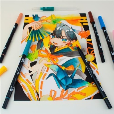 Tombow Marcadores Dual Brush Pens Manga Bird