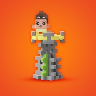 Marioinex Mini Waffle Surprise ? Figura Mistério + Construção