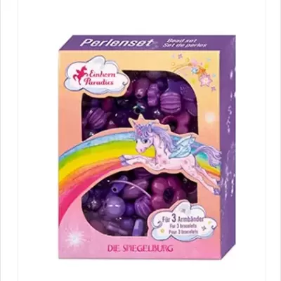 Spiegelburg Kit de Contas para Pulseiras Unicórnio Lilás