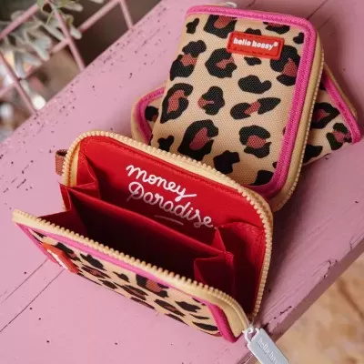 Hello Hossy Carteira Porta-Moedas Leopard