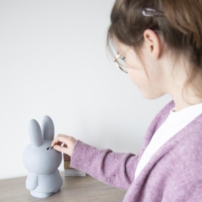 Mealheiro Miffy Silver Blue Pequeno