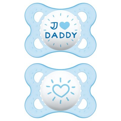 MAM Chupetas Style "I Love" 0m+ - Pack 2x