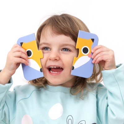 Banana Panda Puzzle On-The-Go Halves Faces