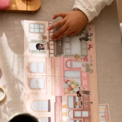 Little Dutch Livro Autocolantes Shopping Rosa