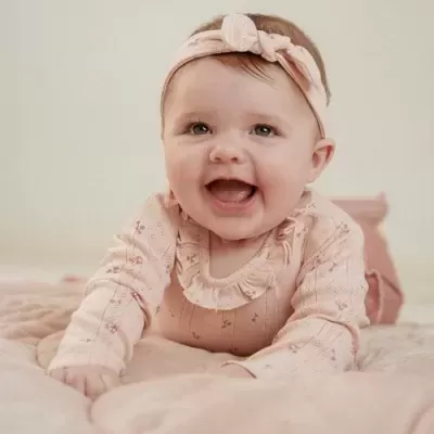 Little Dutch Body Rosa Algodão Orgânico Bebé – Fairy Garden