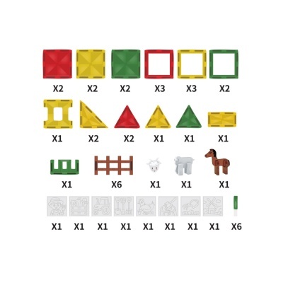 Giros Jogo Magnético A Quinta 46 Peças + 6 marcadores Giros Jogo Magnético A Quinta 46 Peças + 6 marcadores