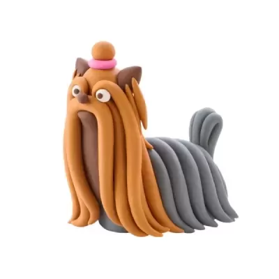 Hey Clay Figura Yorkie Pasta de Modelar