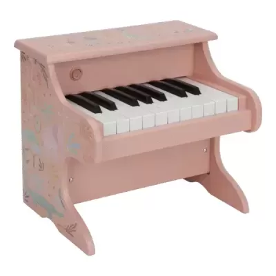 Little Dutch Piano De Madeira Safari Friends Rosa