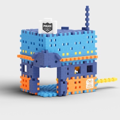 Marioinex Mini Waffle Esquadra da Polícia 280 Peças