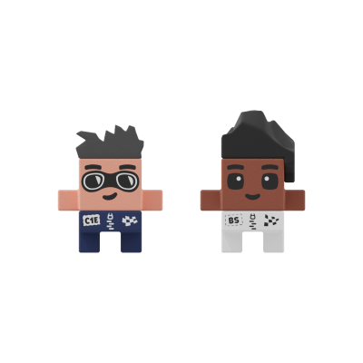 Marioinex Mini Waffle City Race 80 Pcs