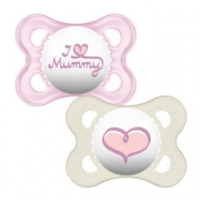 MAM Chupetas Style "I Love" 0m+ - Pack 2x