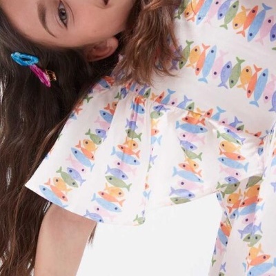 Compañia Fantástica Mini Vestido Marina