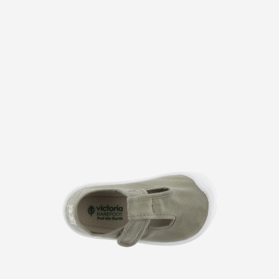 Victoria Shoes Sandália Barefoot Bosco Lona Aloé Victoria Shoes Sandália Barefoot Bosco Lona Aloé