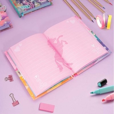 Diário com Cadeado Unicórnio