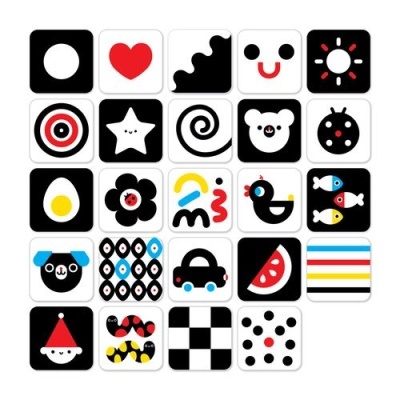 Banana Panda Baby Cards Alto Contraste