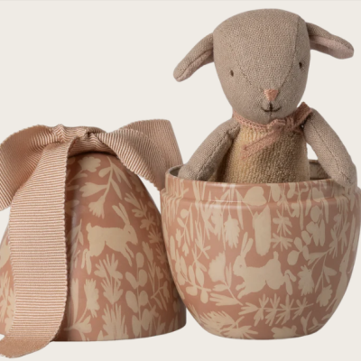 Maileg Ovo da Páscoa com Cordeirinho Micro Pequeno Rosa Pastel