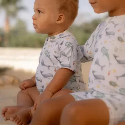 Little Dutch T-shirt de Banho Sea Life Azul