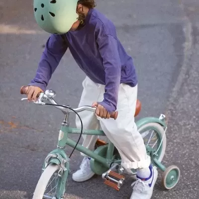 Banwood   Bicicleta Clássica Vintage 14" Verde Floresta